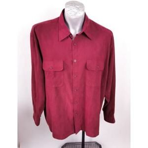 Tilley Endurable Burgundy Size L Shirt LS Travel